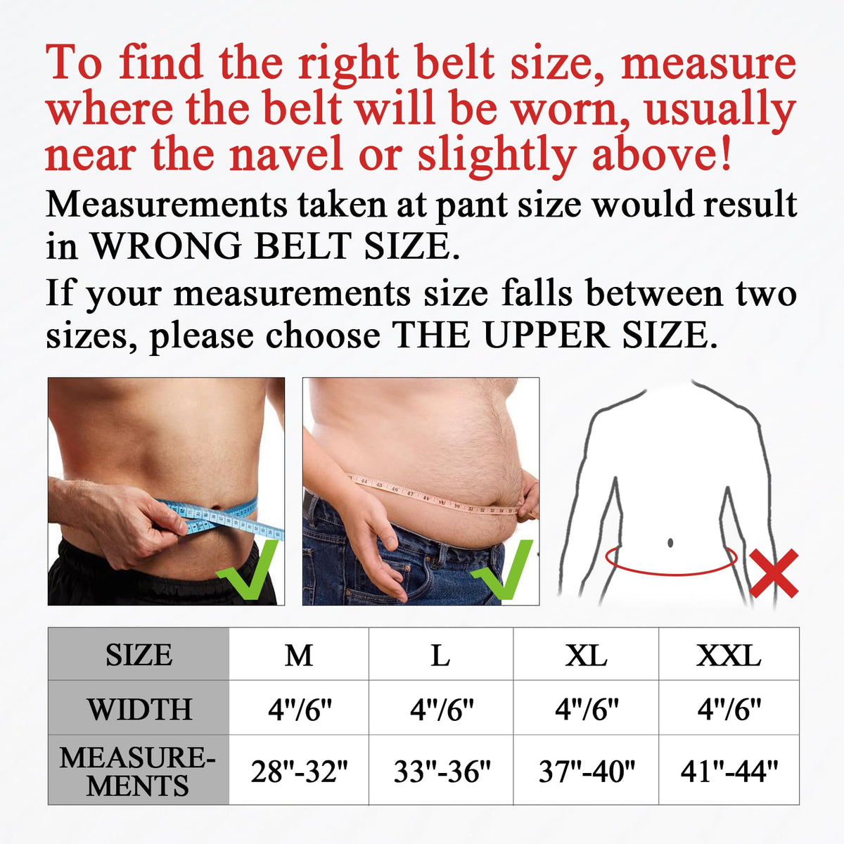 Leather Gym Fitness Belt, 4" & 6" Padded Lumbar Back Support, 10 Adjustable Holes for Weightlifting Powerlifting Bodybuilding Deadlift Squat Workout Strength Training (4-Inch, Brown, 28"-32")