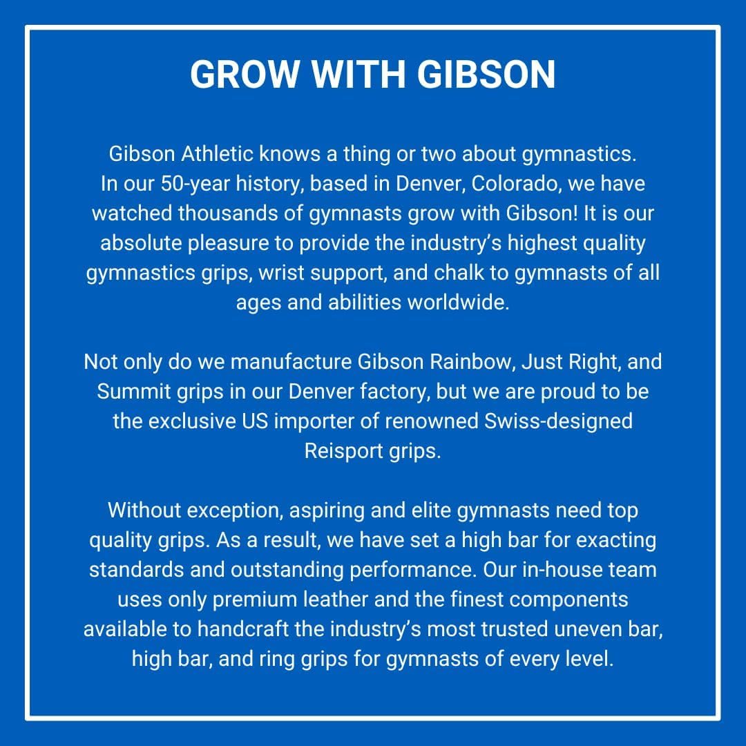 Gibson Athletic Just Right Velcro Hook & Loop Uneven Bar Grips, Gymnastics, White/Black, Large