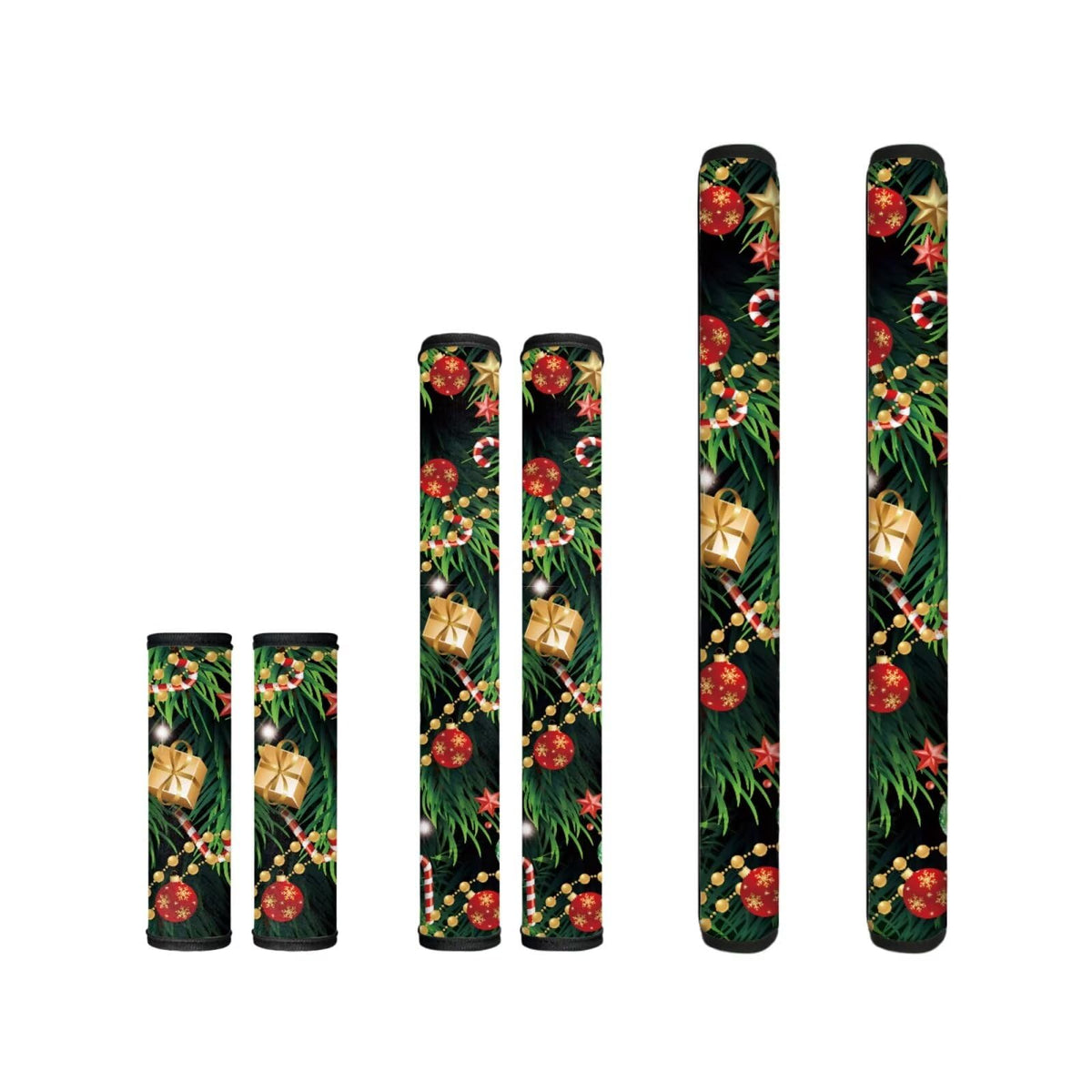 Yatixapu 6PCS Refrigerator Door Handle Covers Christmas Tree Kitchen Appliance Protective Gloves Anti-Slip Decor for Microwave Ovens Dishwashers Keep Kitchen Appliance Clean Keep Off Smudges Oil Stain