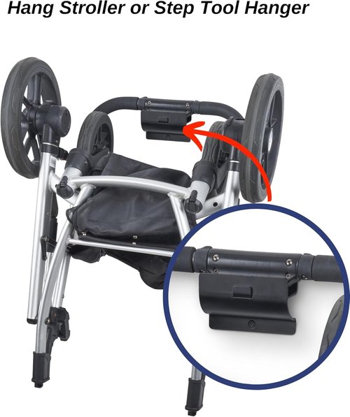 Heavy Duty Ladder Hook by [Brand Name] - Black Wall Mount Brackets for Garage Storage | Organize Tools & Folding Chairs