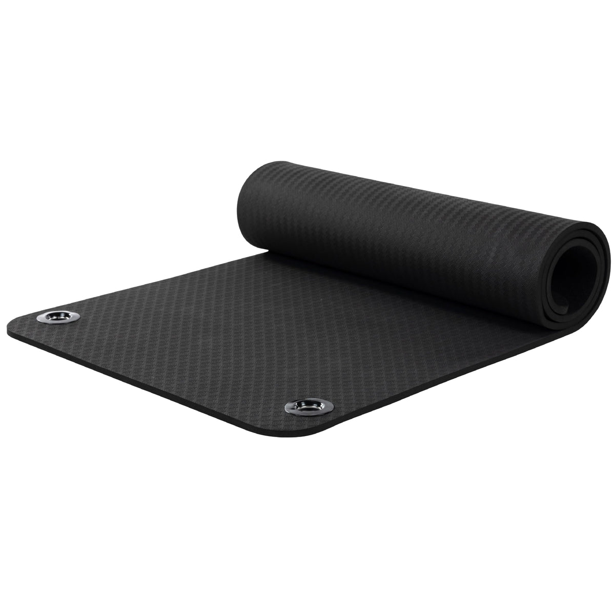 Balanced Body EcoWise Pilates Mat, Yoga and Pilates Equipment for Floor Exercise, Yoga Mat for Home Gym or Studio Use, Black