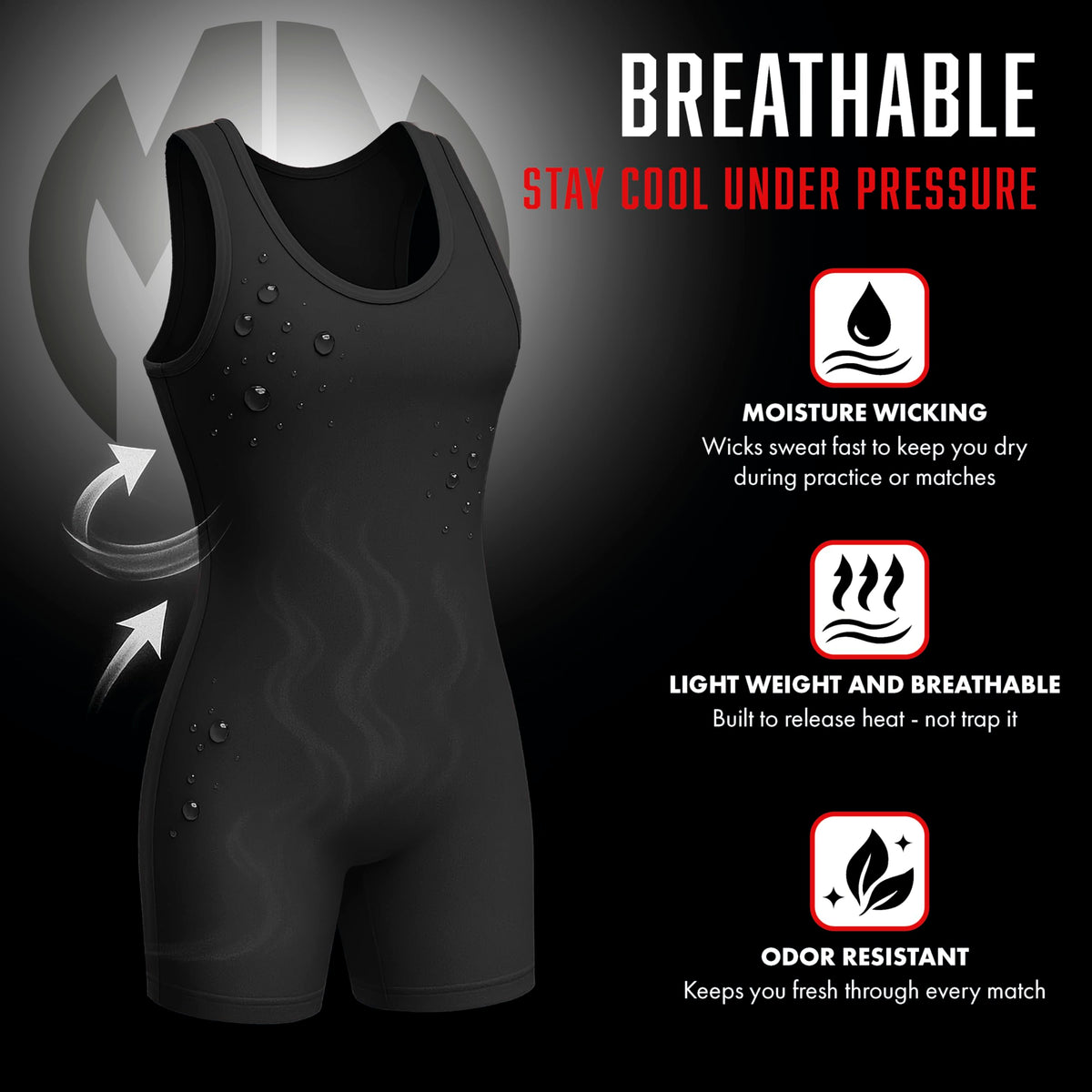 Matman Women & Girls Wrestling Singlet – High Performance Singlets for Wrestling or Weightlifting - Edge Singlet (X-Large)