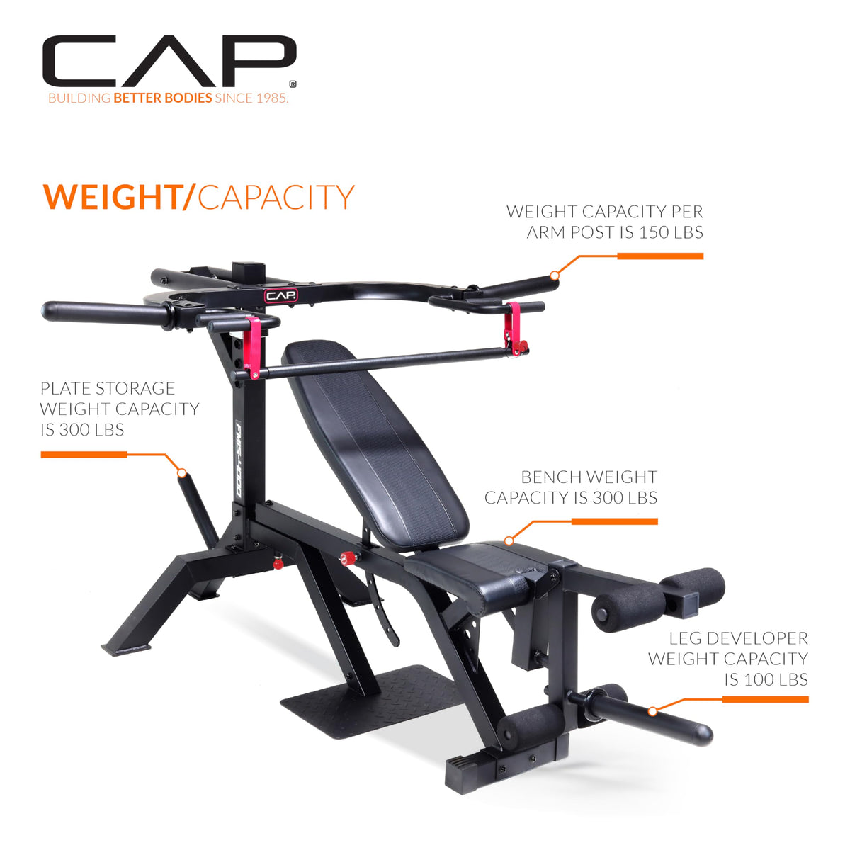 Cap Barbell Multifunctional Leverage Gym Machine for Full-Body Strength Training