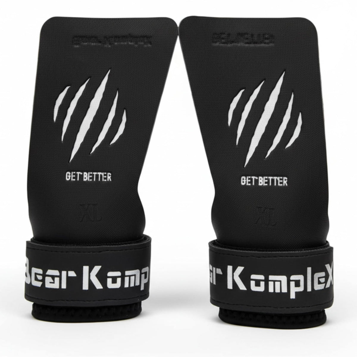 Bear KompleX - Cross Training Hand Grips for Weight Lifting, Gymnastics, and Pull Ups - Lightweight and High Performance Powerlifting Grips for Men and Women - No Hole Design, Black Diamond
