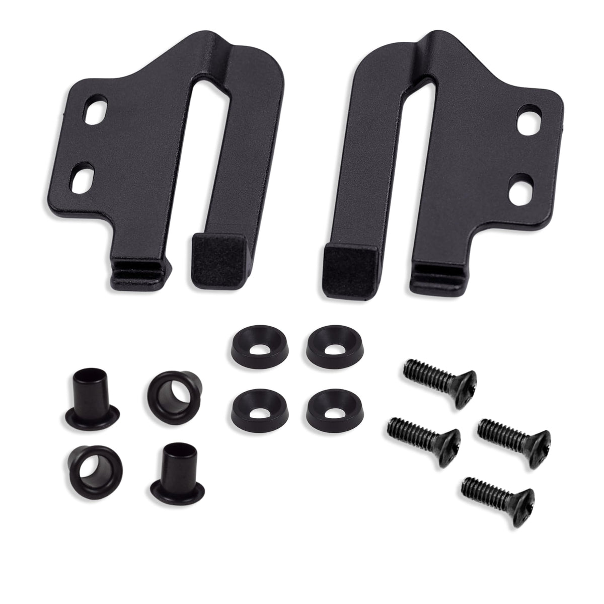 HolsterBuilder 1.75" Holster Speed Clips - Belt Clip for Outlaw OWB Holsters - Adjustable Cantt for Leather, and Hybrid Holster - Quick Clip High-Grade Material with Hardware