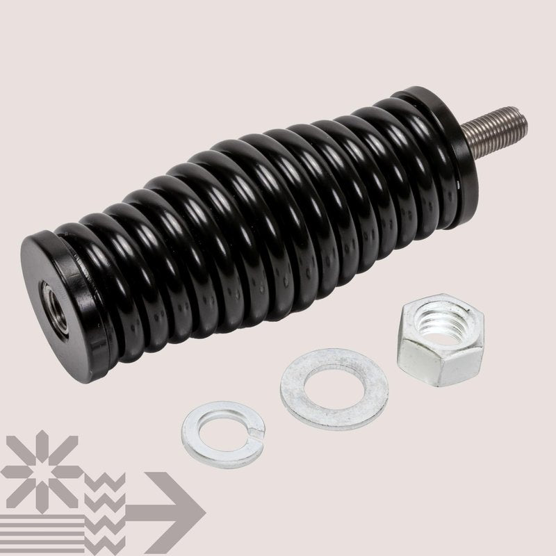 True MODS Black Heavy-Duty Stainless Steel CB Radio Antenna Spring Mount Base [3/8" 24 Thread] for Offroad UTV ATV SxS Side-by-Side 4 Wheeler Polaris RZR Razor Can-Am Maverick X3 Semi Truck Vehicle