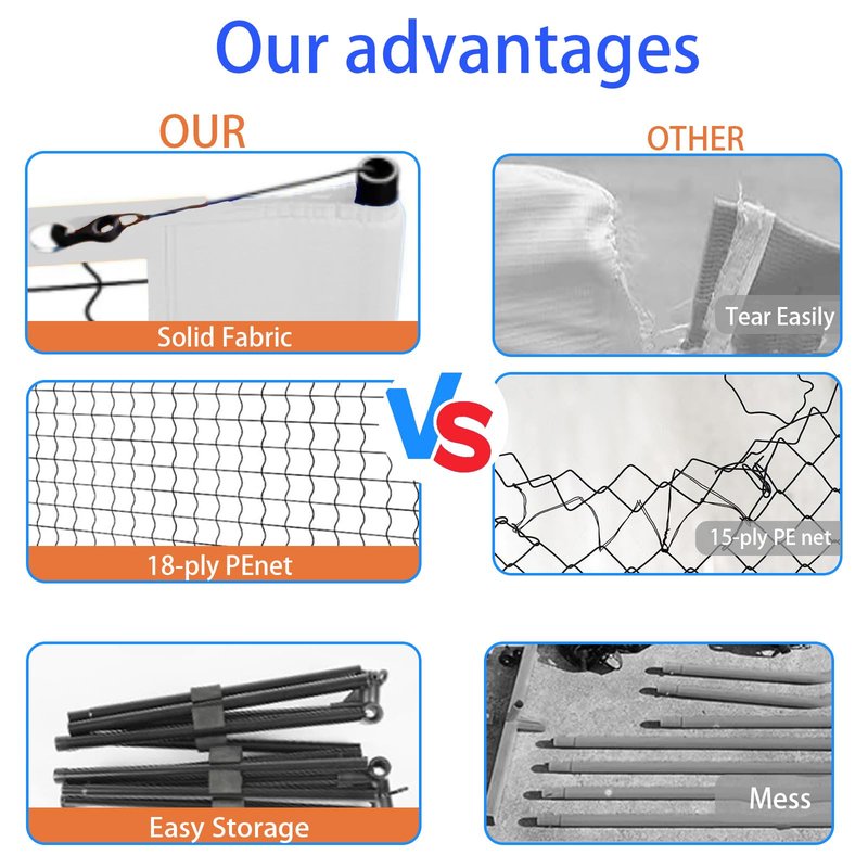 Small Mini Pickleball Net, 5FT Pickle Ball Net Portable Outdoor with Carry Bag, for Outdoor Backyard Home Driveway, Pickleball Dink Net(White Set)