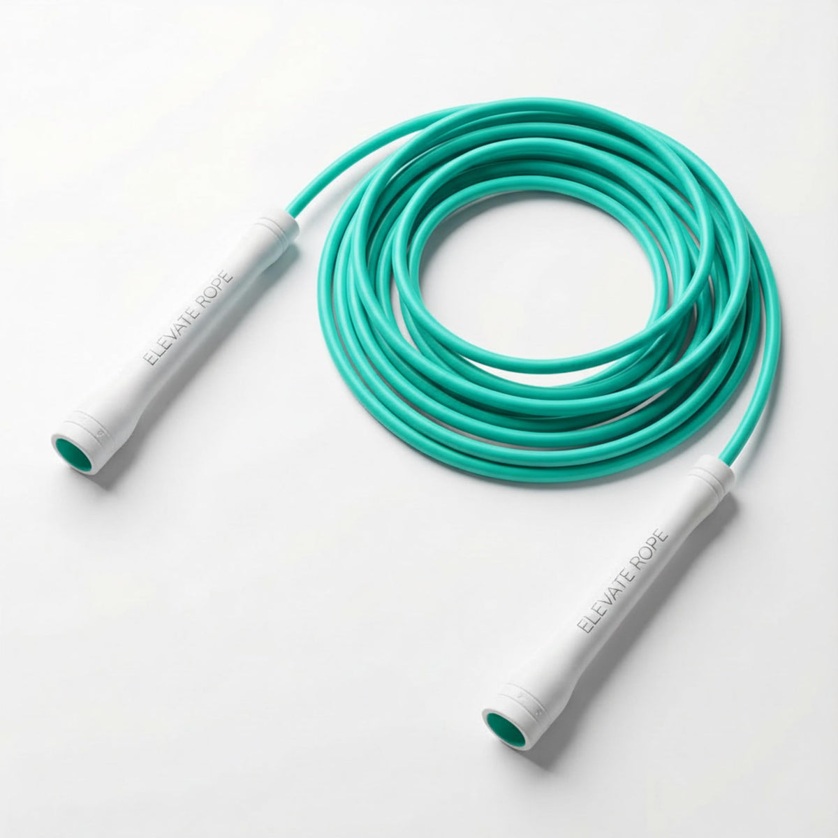 Elevate Rope Professional Speed Rope - 3m Adjustable Skipping rope, 5mm PVC with Nylon Core for Cardio, Double Unders & Crossfit - Durable Jump Rope Used for Indoor/Outdoor Training. (Turquoise)