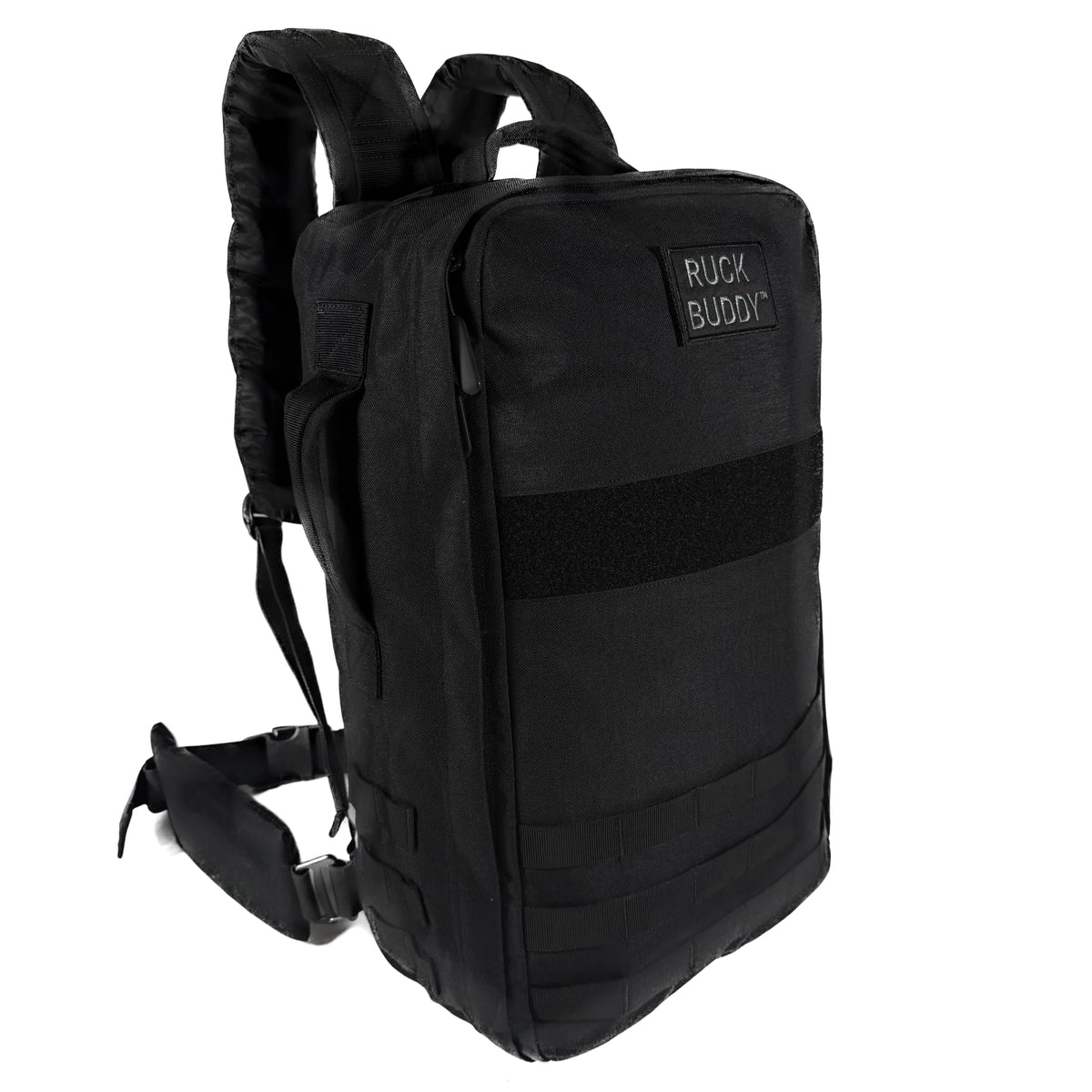RuckBuddy Weighted Rucking Backpack - 25L Tactical Rucksack with Weight Plate Pockets, Removable Hip Belt, and Padded Shoulder Straps for Rucking and Training