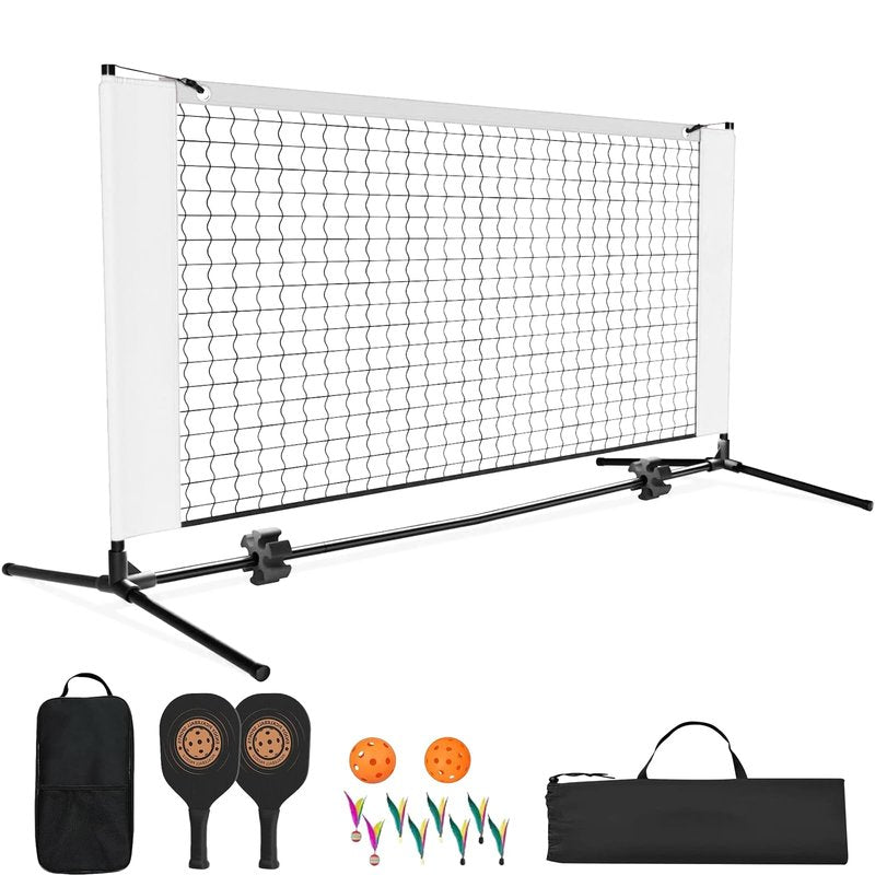 Small Mini Pickleball Net, 5FT Pickle Ball Net Portable Outdoor with Carry Bag, for Outdoor Backyard Home Driveway, Pickleball Dink Net(White Set)