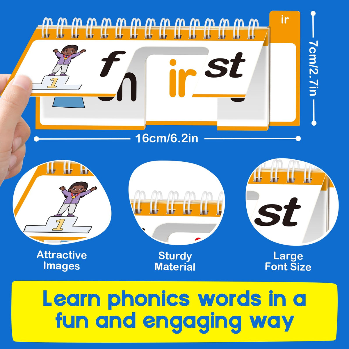 SkilLify Word Family Build Book, 40 Read and Rhyme Flip Books, Learn to Read Phonics Flash Cards, Sight Words Flash Cards Kindergarten Flip Books for Kids Homeschool Preschool Learning Activities