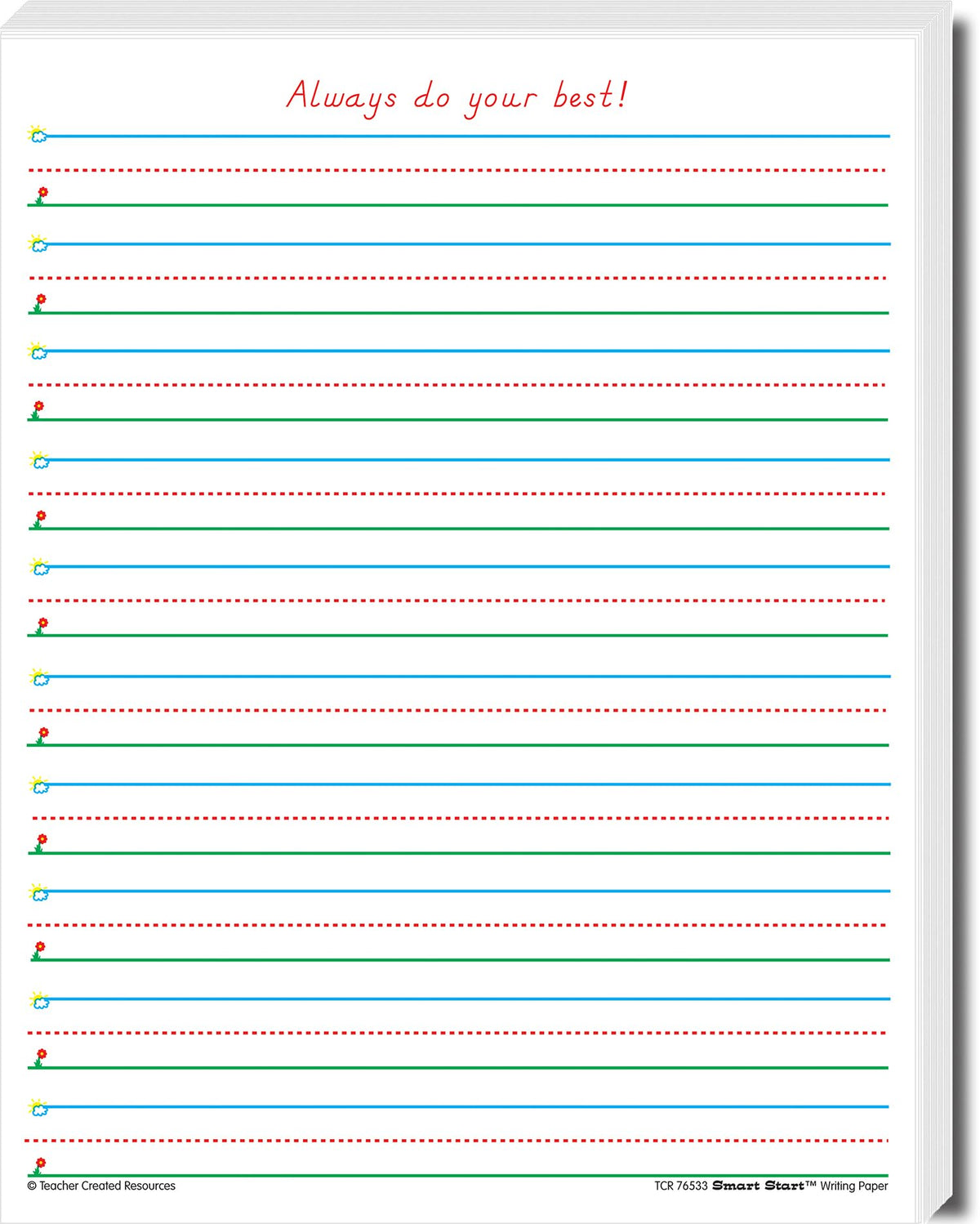 Teacher Created Resources Smart Start 1-2 Writing Paper: 360 Sheets (TCR76533)