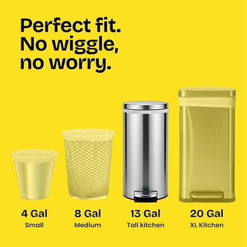 Glad ForceFlex MaxStrength XL Kitchen Trash Bags - 20 Gallon, Fresh Clean Scent, 80 Count