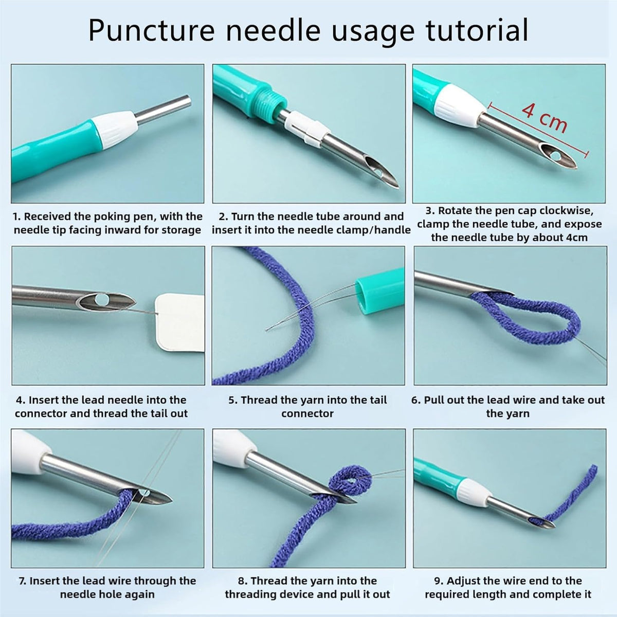 Punch Needle kit for Beginners, Punch Stitching kit for Adults, Needle Punch Kits for Adults–Bear Hugging a Tree, Easy Craft for Beginners.