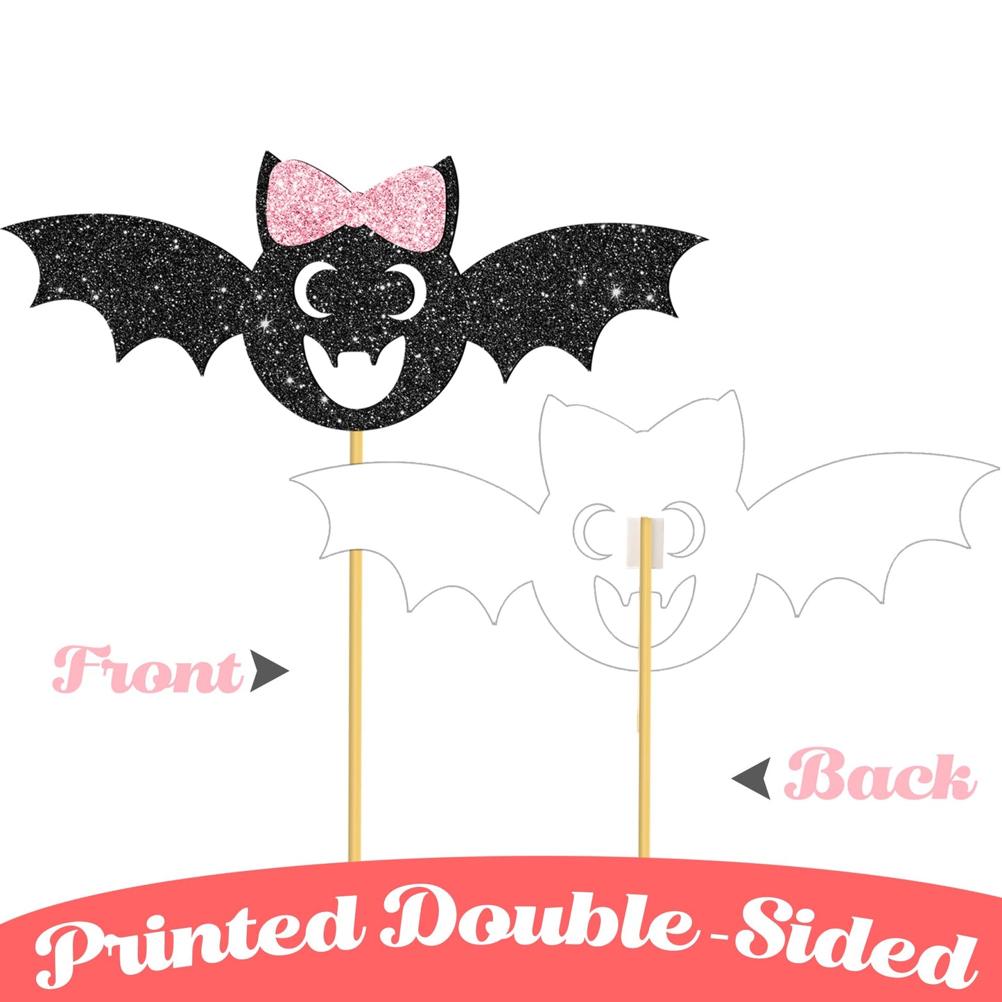 Halloween Spooky One Centerpiece Sticks Pink Halloween Party Decorations 12PCS The Spooky One Birthday Table Toppers Ghost Theme Centerpieces for Girls 1st Birthday Baby Shower Supplies