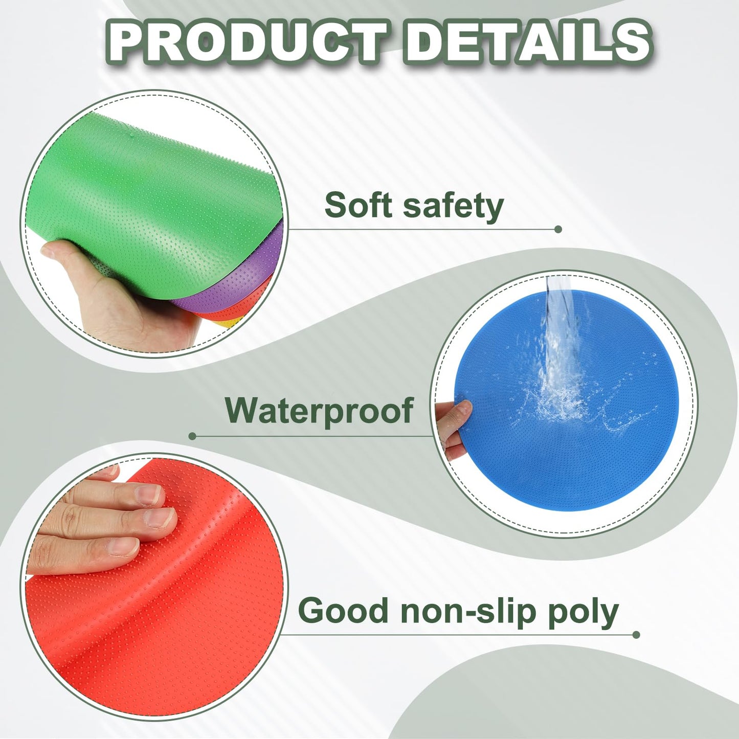YELARXI Spot Markers for Agility Dot, Non-Slip Poly Spots Floor Dots Flat Field Soccer Training Equipment 9 in & 8 Pcs & Orange -Fitting for (Gym/Sports/Training/PE Games/Dance)