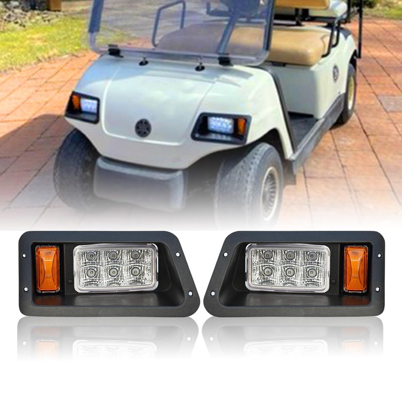 Shu-Ran Golf Cart LED Street Legal light Compatible Yamaha lights Kit G14, G16, G19, G22 Golf Cart Headlight Tail Light Kit 12V