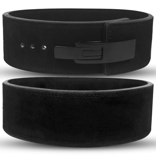 RAD Weight Lifting Belt Powerlifting Men & Women, Weightlifting 10 mm Lever Belt (Jet Black, X-Large)