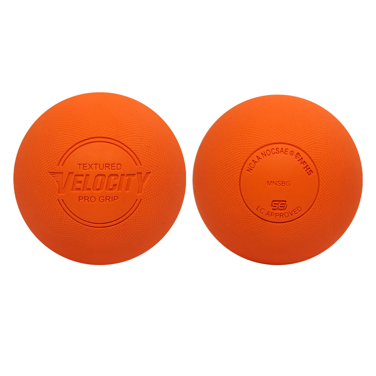 Velocity Pro Grip Lacrosse Balls - 6, 12, 18, 60 and 120 Packs - Certified for Youth, Club, High School, CLA, and College Game Play - Orange