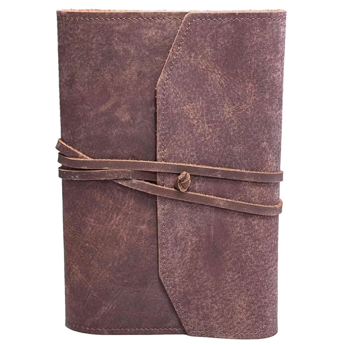 CooLeathor Refillable Leather Journal Writing Notebook - Handmade Leather Journal for Men, A5 Diary Cover Refillable Sketchbook to Drawing, Large 6"x8", Dark Brown