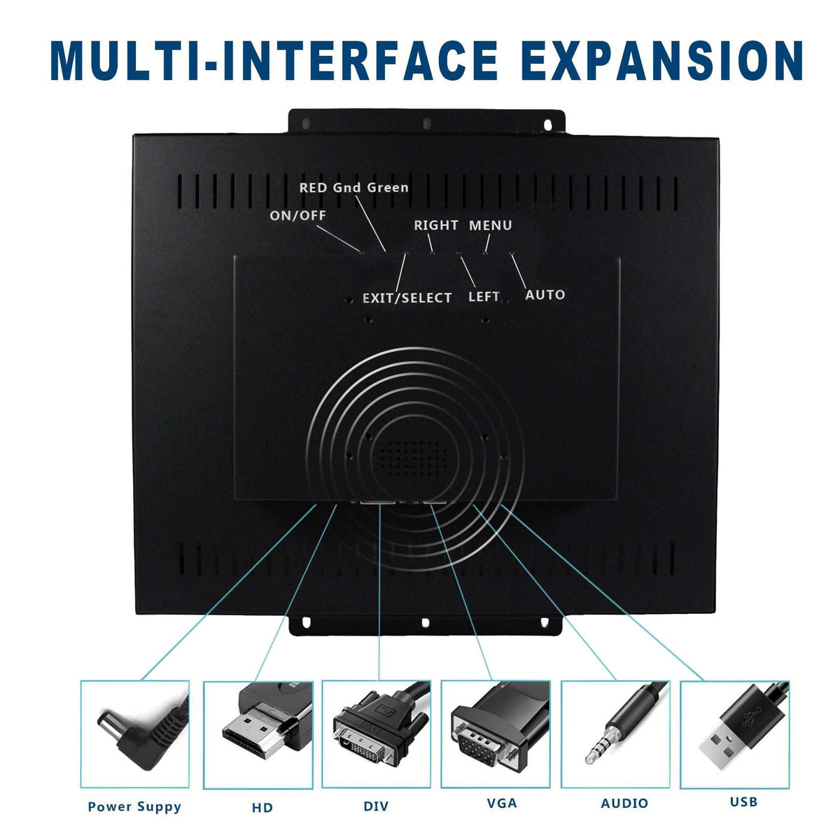 VSDISPLAY 19'' 1280x1024 IPS LCD Touchscreen Monitor 4:3 with VGA DVI Input for DIY Gaming/PC/Industrial Extra Display