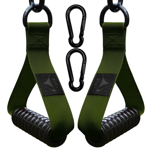 Vigoog Heavy Duty Gym Workout Handle Attachments - Powerful, Comfortable & Anti-Slip Rubber Exercise Grips for Cable Machines, Pulley Systems and Other Fitness Equipments