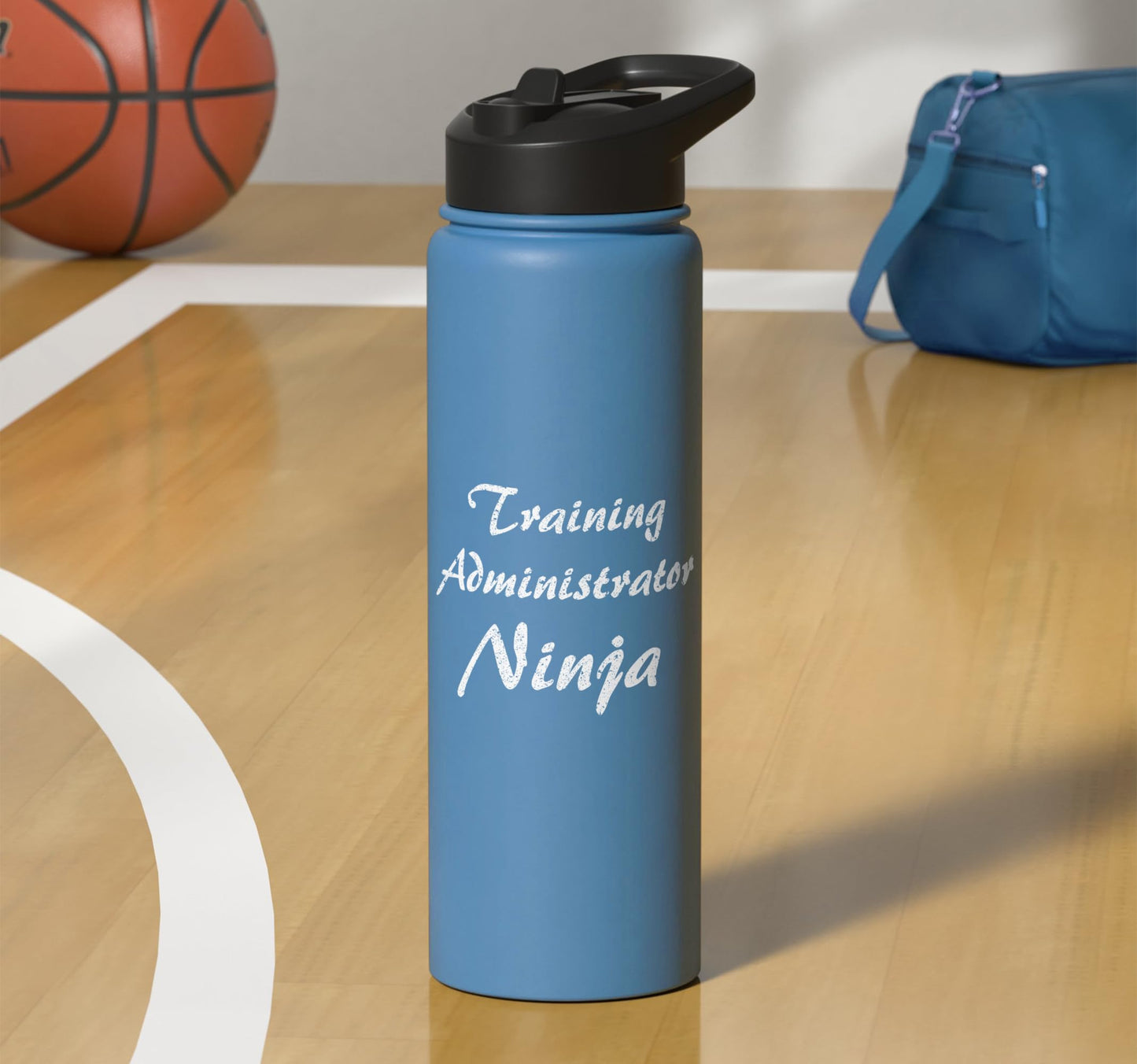 Training Administrator Tshirt Job Occupation Funny Work Stainless Steel Insulated Water Bottle