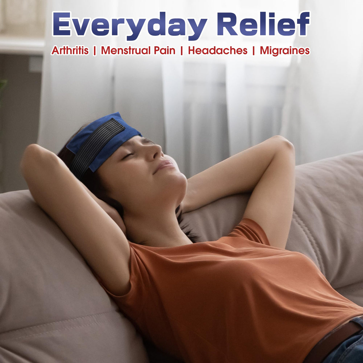 Ice Packs for Injuries Reusable, 4 Pack Hot and Cold Gel Packs and 2 Pack Adjustable Flexible Gel Wraps for Back Shoulders Arms Knees and Legs Injury Recovery, Alleviate Joint and Muscle Pain Relief