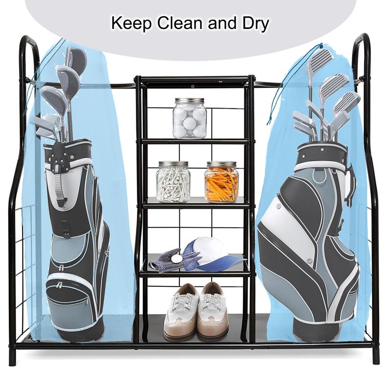 2 Pack Golf Bag Cover, 31x62 inches Extra Large Clear Drawstring Dust Covers Plastic Storage Bags, Good for Household Organizing Reusable