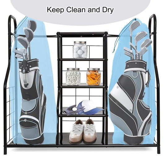 2 Pack Golf Bag Cover, 31x62 inches Extra Large Clear Drawstring Dust Covers Plastic Storage Bags, Good for Household Organizing Reusable
