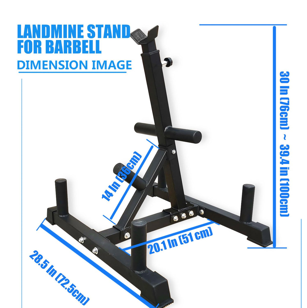 Upgraded Viking Press Landmine Handle for 2-Inch Olympic Barbell, T-Bar Row Attachment Core Strength Training Accessories landmine stand, Shoulder Press Landmine Attachment Equipment (Style O)