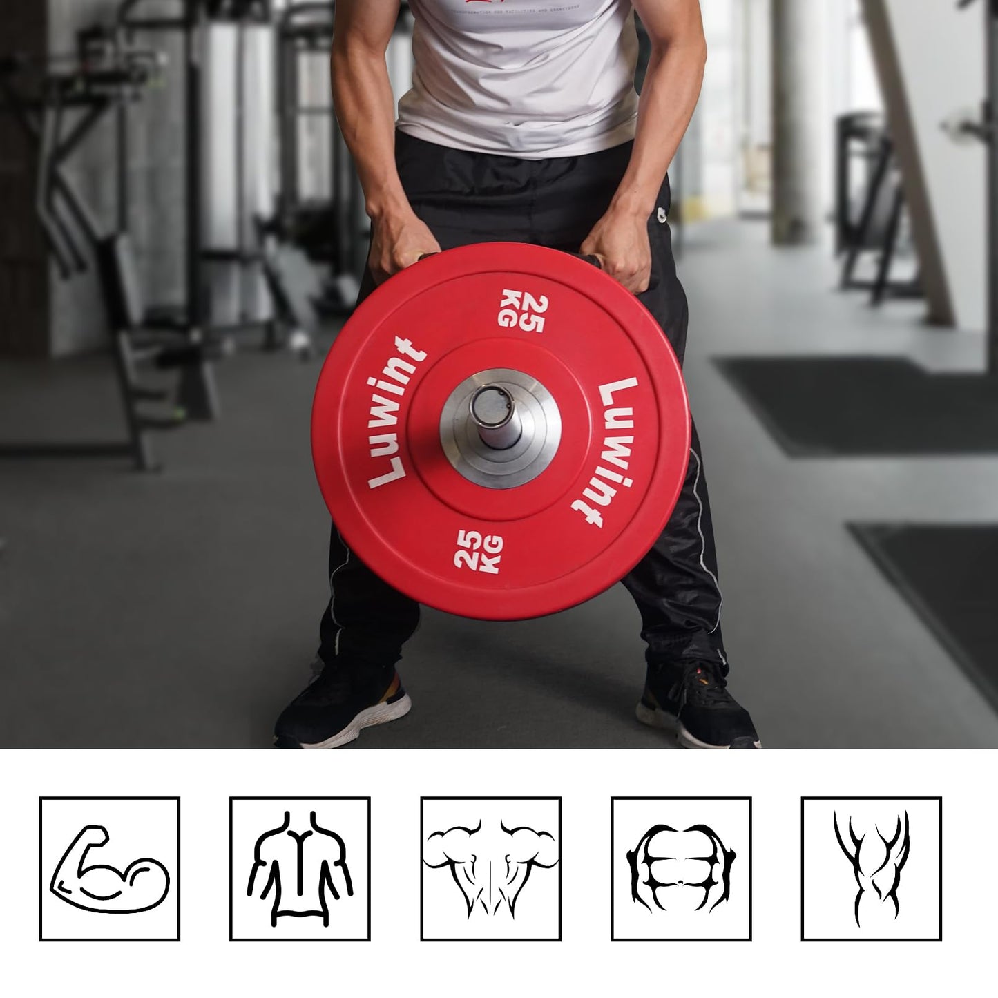 Luwint Landmine Handle Attachments, Single Arm Row and T Bar Handle Exercise Accessories for Home Gym, Fits 2’’ Olympic Barbell