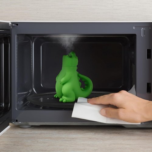 Genuine Fred Dragon's Breath Microwave Steam Cleaner - BPA-Free Silicone Design, Fun & Effective Kitchen Gadget