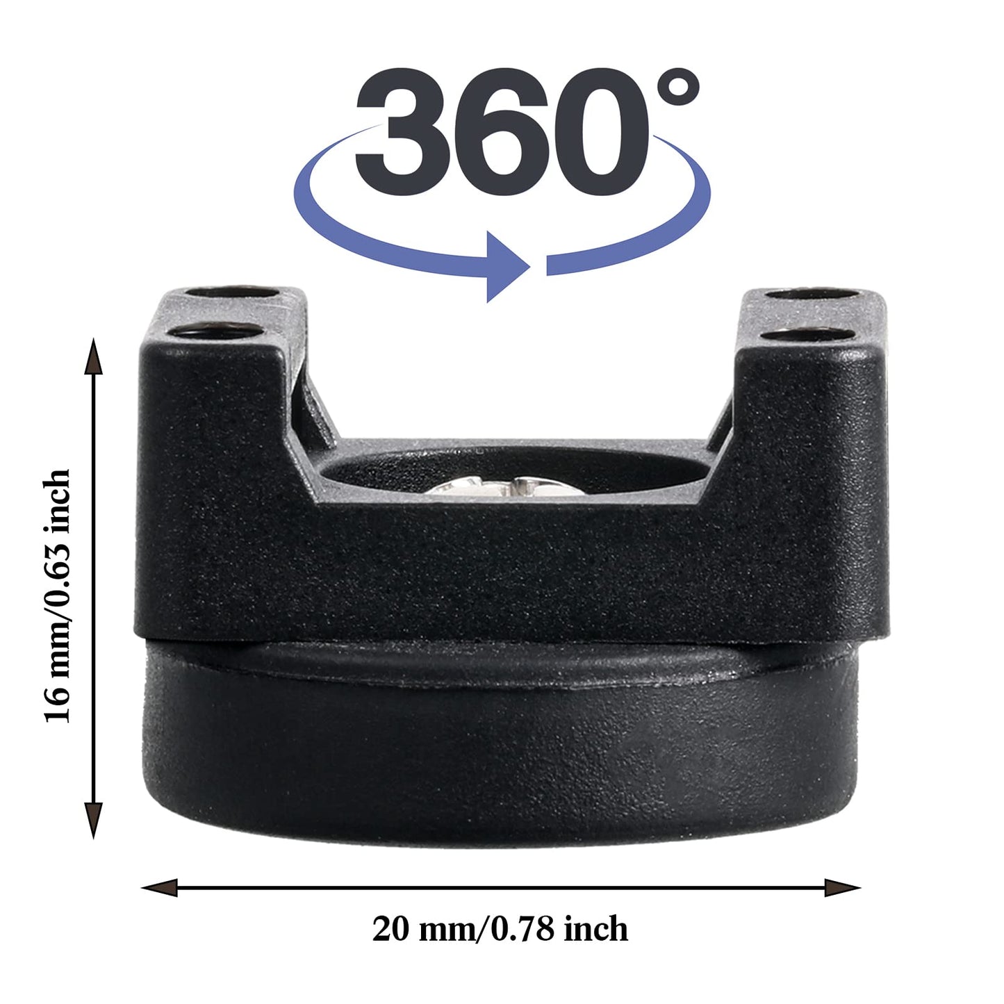 Yookeer 60 Pieces Magnetic Zip Tie Mount Multipurpose Cable Holder Magnets Magnetic Wire Management Bases with Heavy Duty Zip, Mount Nylon Cable Ties in Total (22 mm)