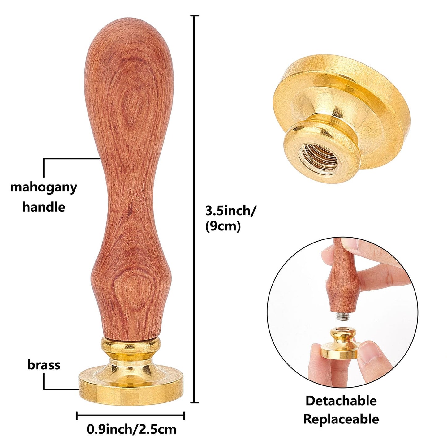CRASPIRE Ship Wax Seal Stamp Sea Sail Boat 25mm Vintage Sealing Wax Stamps Removable Brass Head with Wooden Handle for Wedding Christmas New Year Envelopes Invitations Gift Packing