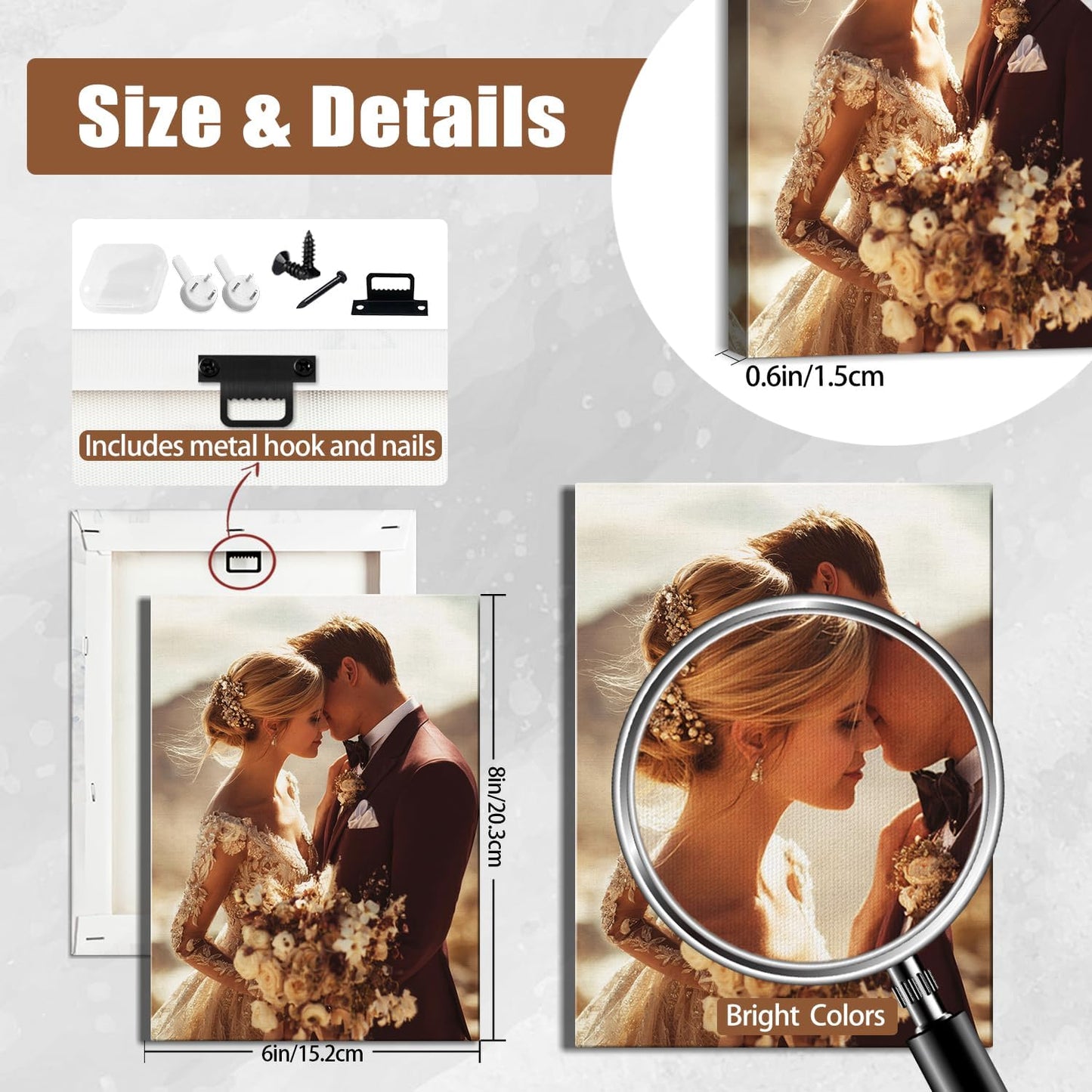 AbcCustomize Canvas Prints - Personalized Wall Art for Bedroom & Living Room Decor | Custom Photo Gifts