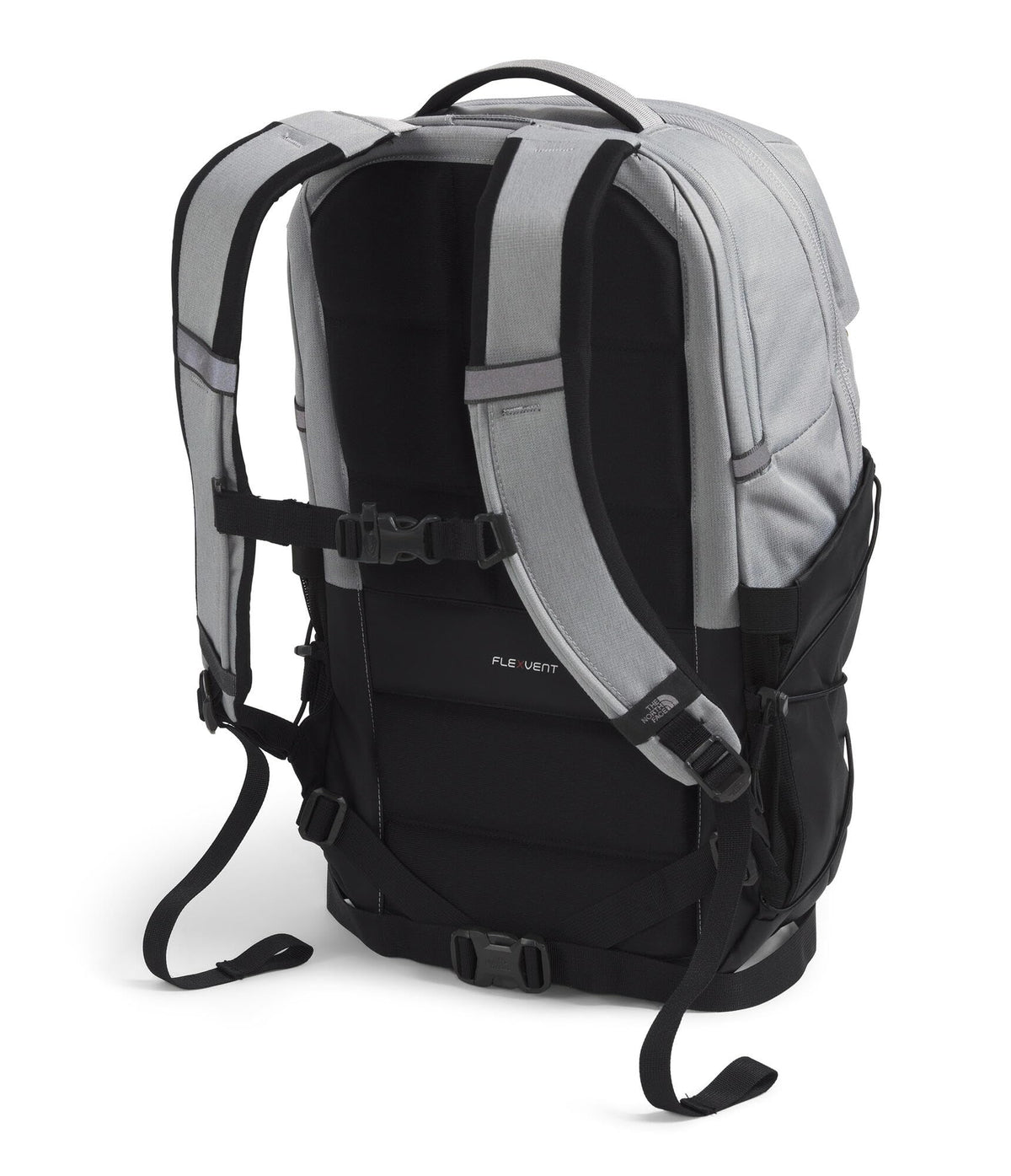 The North Face Borealis Commuter Laptop Backpack - Water Repellent, Laptop Sleeve, Large Main Compartment, Meld Grey Dark Heather/TNF Black-NPF, One Size