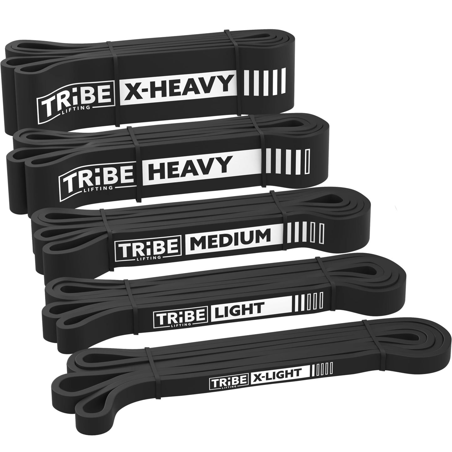 Long Resistance Bands for Working Out Men and Women - Set of 5 Pull-Up Bands, Pull Up Assistance Bands - Workout Bands Resistance for Men - Stretch Bands for Exercise Bands Resistance Bands Set