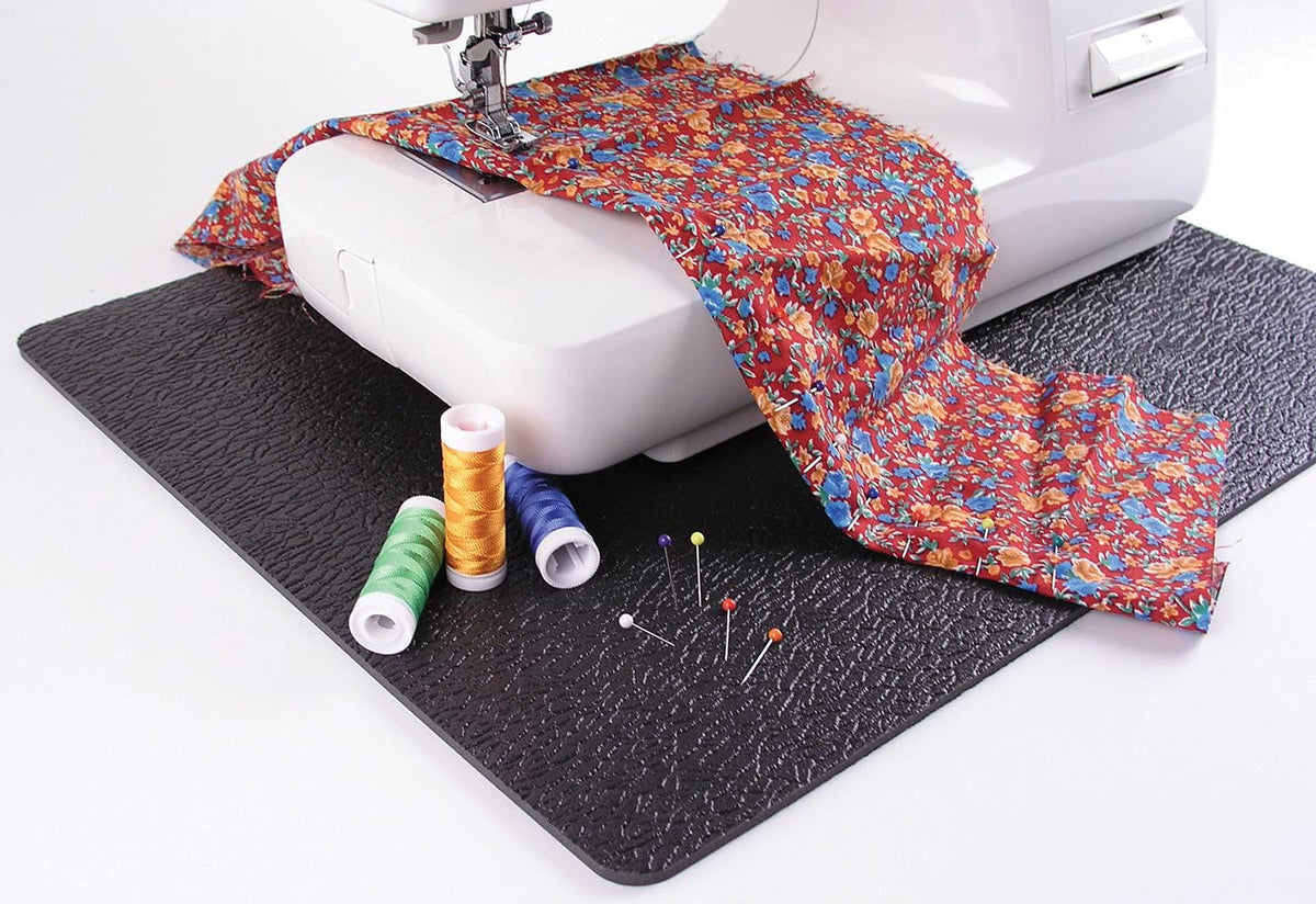 Cottage Mills Stay-in-Place Machine Mat - 11" x 14" - Calms Vibration and Dampens Noise. Great for Sergers. Made in USA.