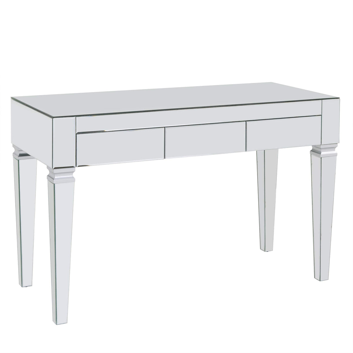 SEI FURNITURE Darien Mirrored Desk, Silver