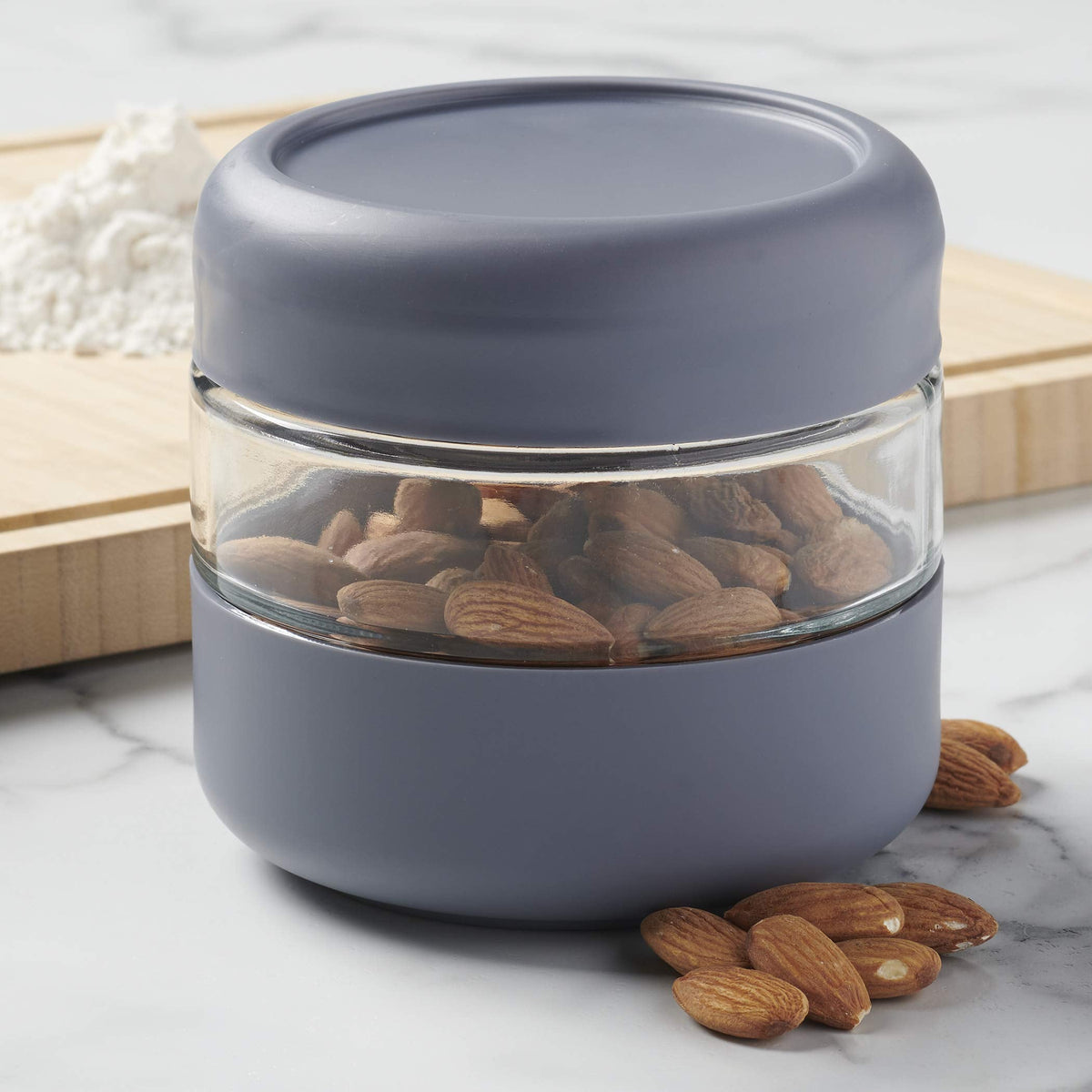Anchor Hocking 3 Piece SecureLock Revolution Jar Set with BPA-Free Plastic Lids, Perfect for Pantry Organization
