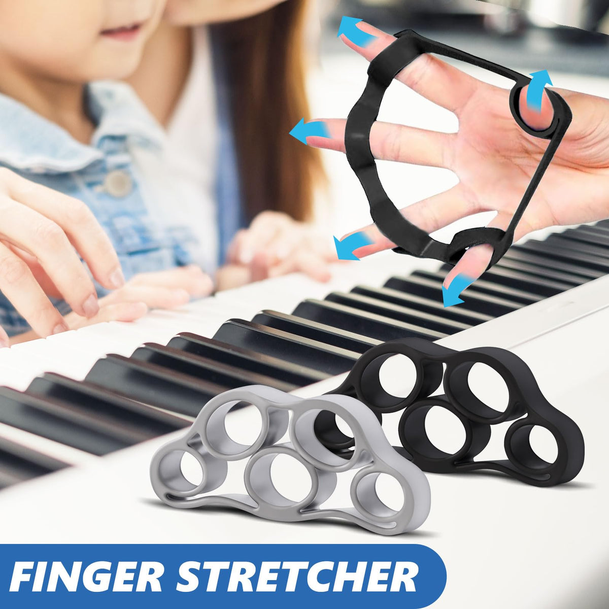 roygra Grip Strength Trainer (5 Pack), Forearm Strengthener, Stress Balls for Adults, Hand Strengthening Devices, Wrist Finger Strengthener, Physical Therapy Exercise Equipment, Golf Baseball Climbing