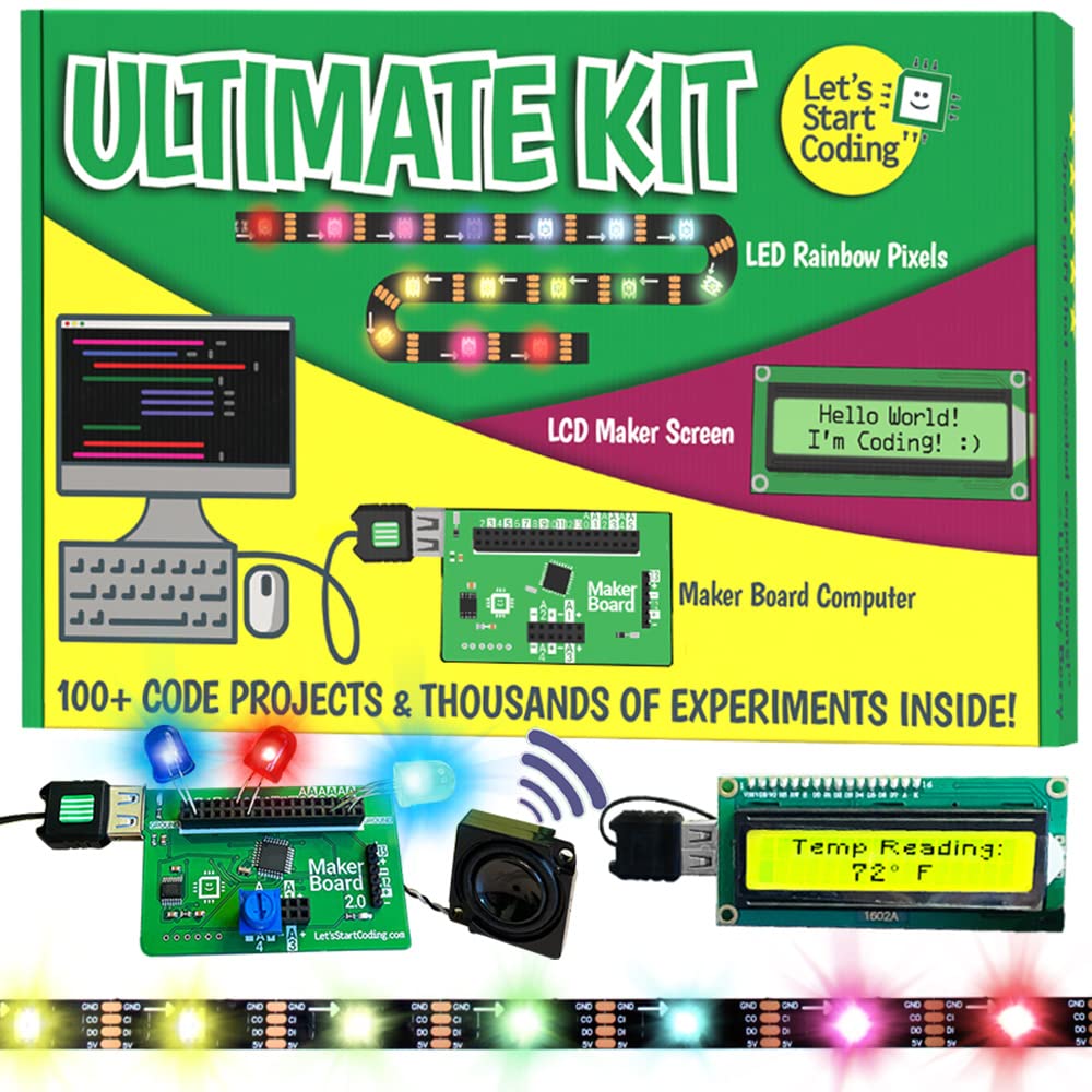 Ultimate Coding Kit for Kids 8-12+. Coding Game for Tweens with 100+ Free Code & STEM Projects. Girls & Boys Learn STEM Hands-On with C++ Programming. Makes a Great Gift for Techy Teens.