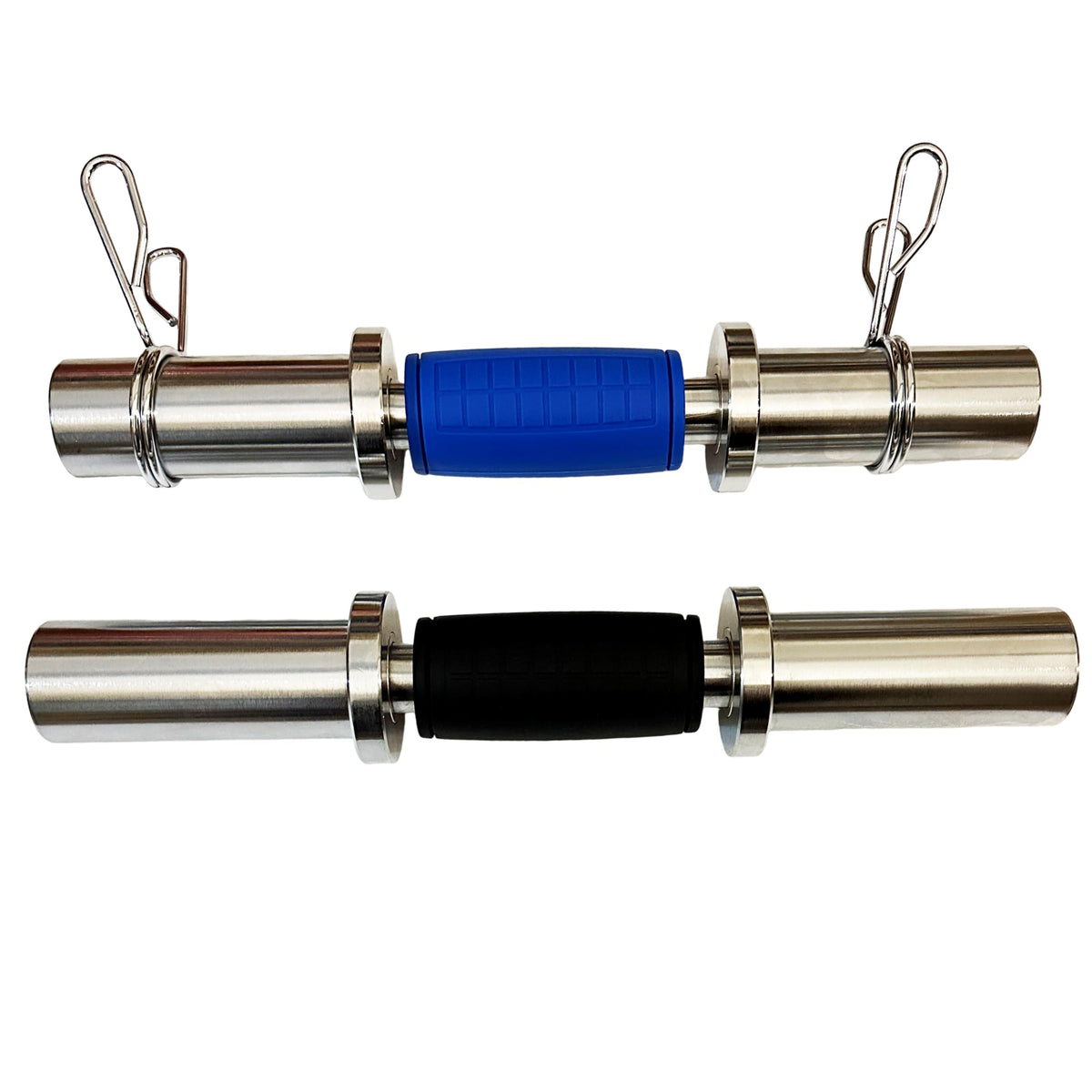 qibylift Pull Up Thick Bar Adapter, Weight Grips Bar Fit for Standard Barbell - Dumbell Handles, Silicone Rubber Barbell Grips for Weight Lifting Cable Attachments & Fitness Training (Blue)