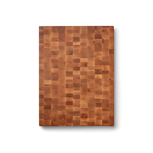 John Boos CCB Series Rectangular Wooden Maple Cutting Board 20”x15” – 2.25” Thick, 21-lb Reversible Butcher Block with End-Grain & Finger Grips – Made in the USA