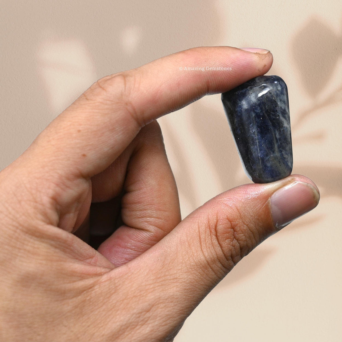 Amazing Gemstone Iolite Crystals and Healing Stones Tumbled - 1 oz Iolite Stone Gem Stones, Natural Healing Stones for Energy Balance, Stress Relief - Premium Polished Gems Rocks for Meditation