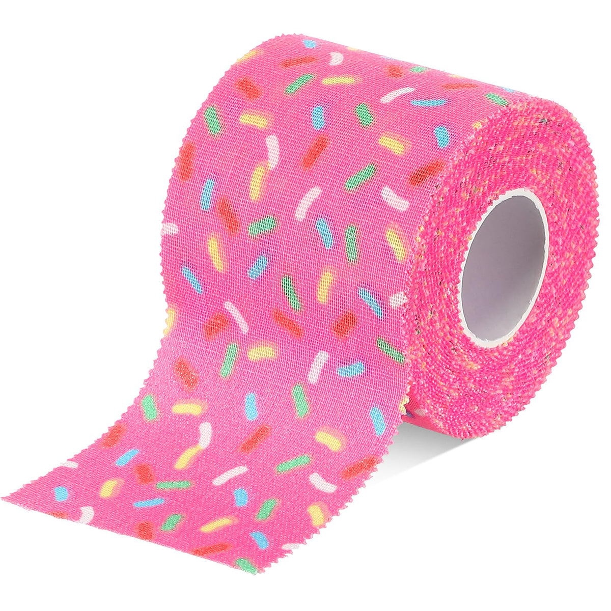 TrelaCo 1 Pcs Wrist Tape Baseball Cross Christian Athletic Tape 2in x 23ft Sports Wrap Cotton for Football Hockey Soccer Baseball Fingers Ankles Wrist Injury Wrap(Colorful Dots,Pink)