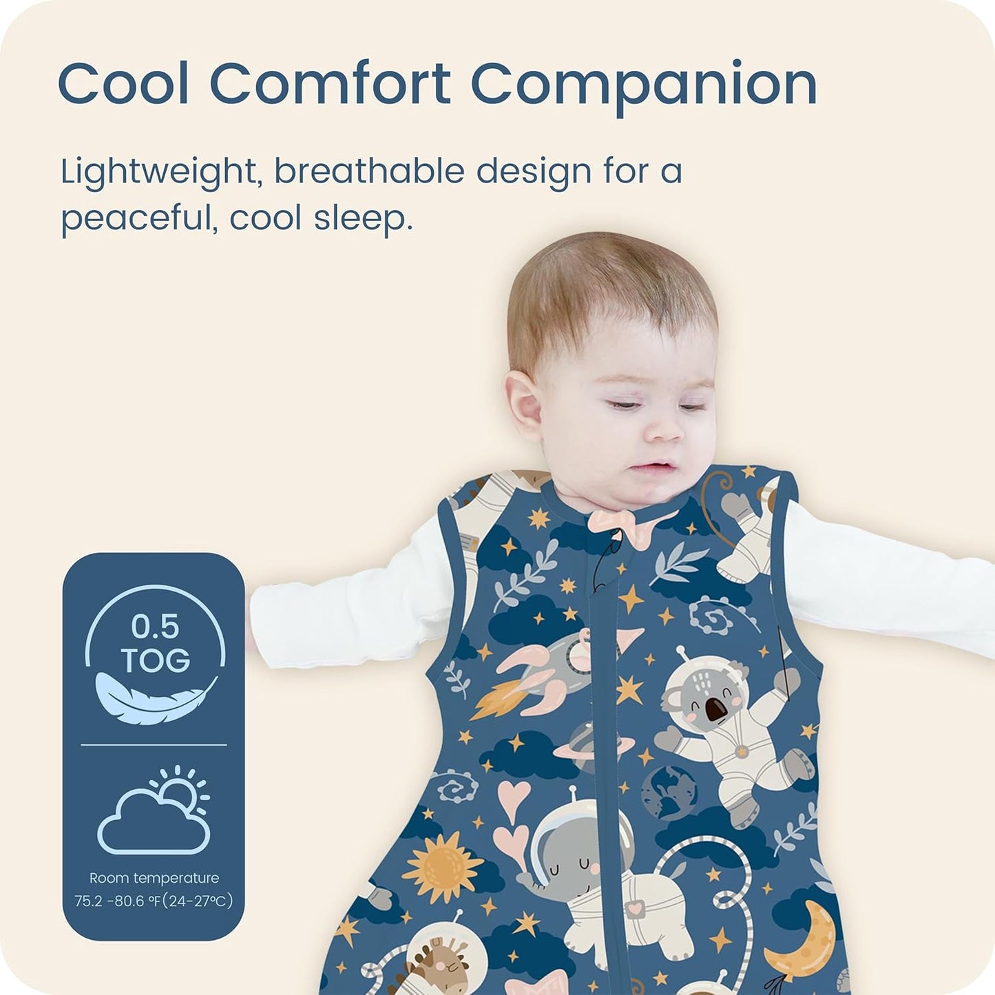Sleep Sacks by [Brand Name] - 0.5 TOG Light Summer Wearable Blankets for Toddlers | Extra Long 2 Pack (2T-4T)
