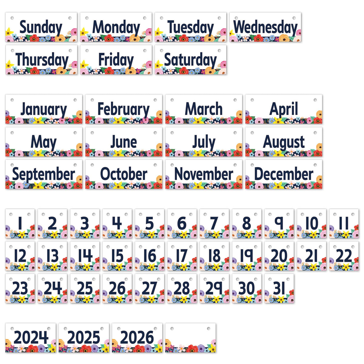 Teacher Created Resources Wildflowers Flip Calendar