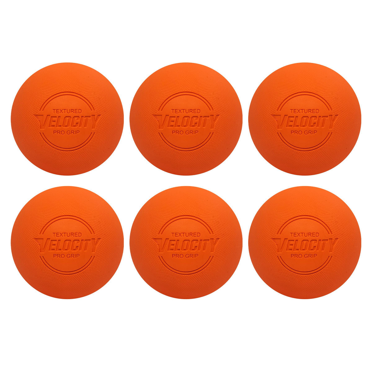 Velocity Pro Grip Lacrosse Balls - 6, 12, 18, 60 and 120 Packs - Certified for Youth, Club, High School, CLA, and College Game Play - Orange